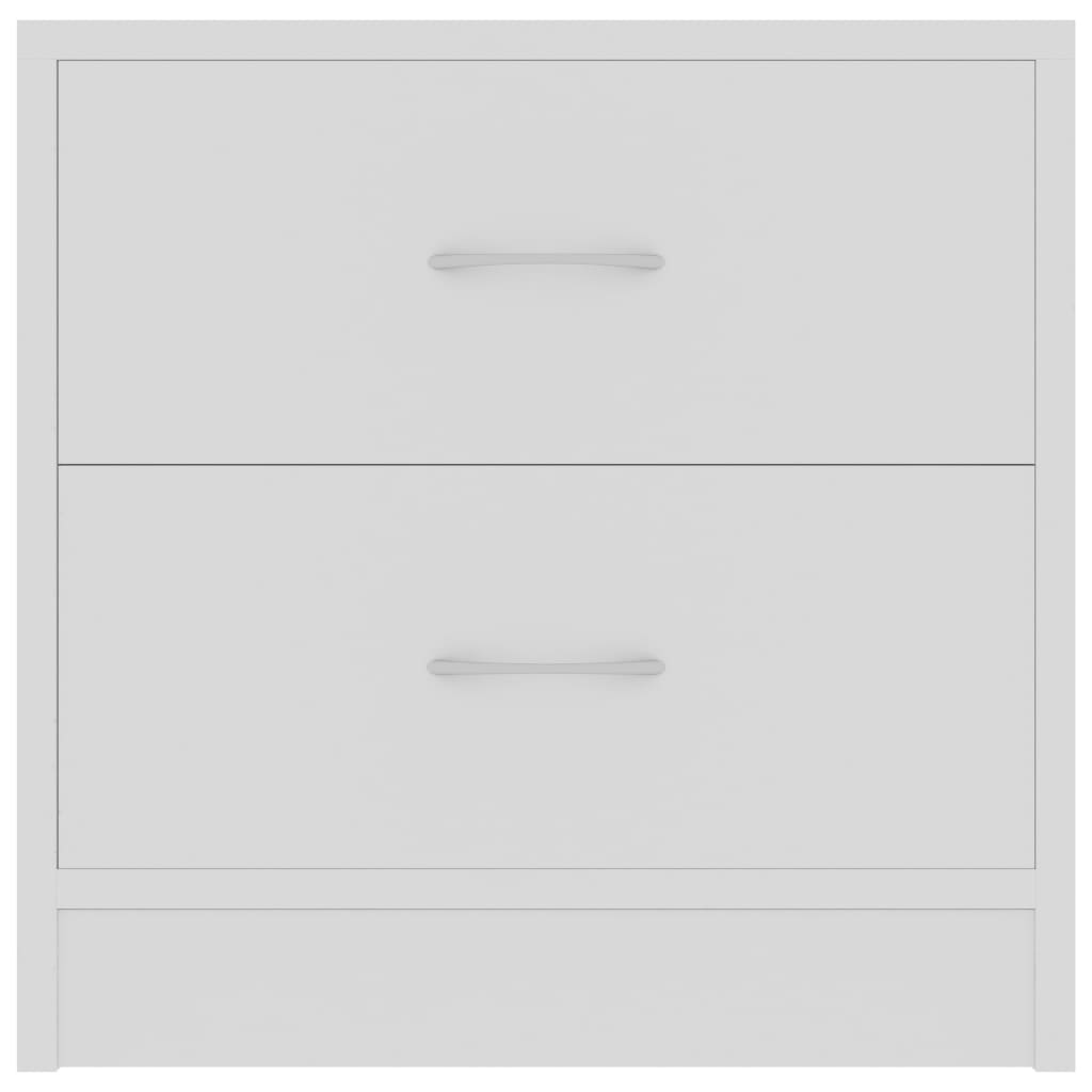 vidaXL Bedside Cabinet White 40x30x40 cm Engineered Wood