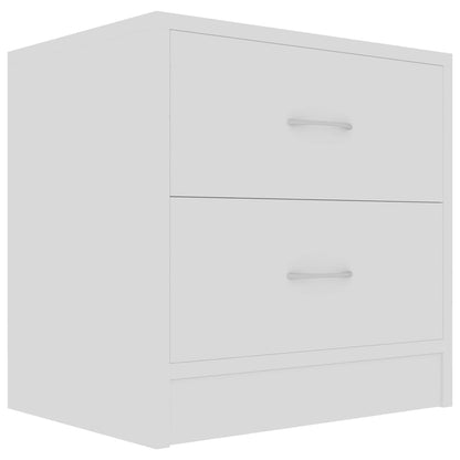 vidaXL Bedside Cabinets 2 pcs White 40x30x40 cm Engineered Wood