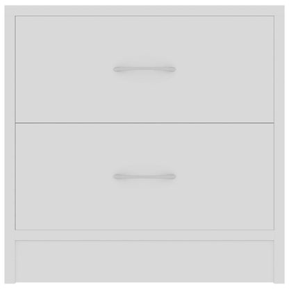 vidaXL Bedside Cabinets 2 pcs White 40x30x40 cm Engineered Wood