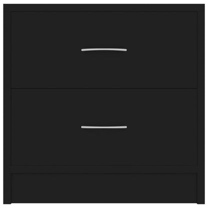 vidaXL Bedside Cabinet Black 40x30x40 cm Engineered Wood
