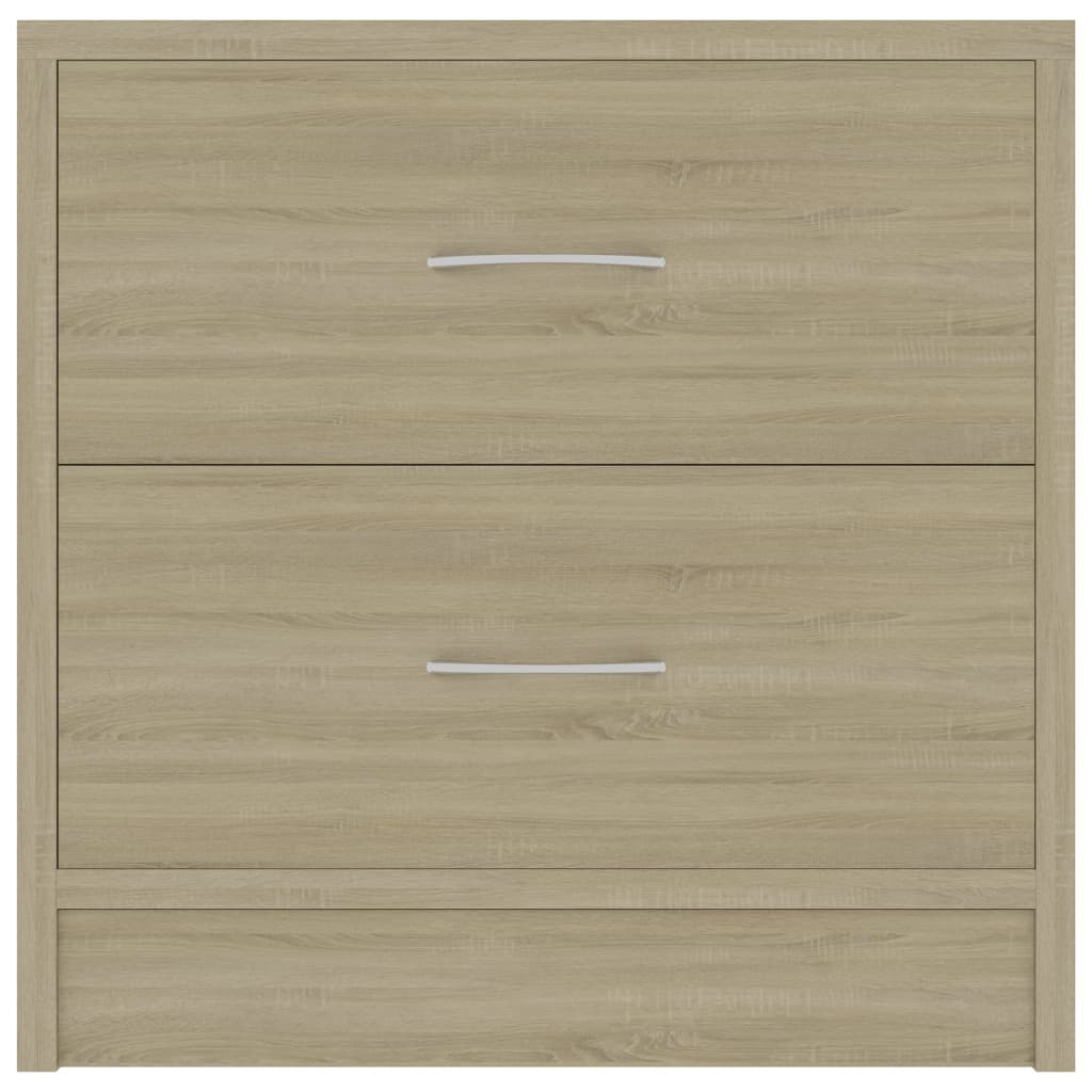 vidaXL Bedside Cabinets 2 pcs Sonoma Oak 40x30x40 cm Engineered Wood