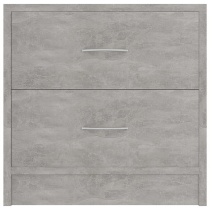 vidaXL Bedside Cabinet Concrete Grey 40x30x40 cm Engineered Wood