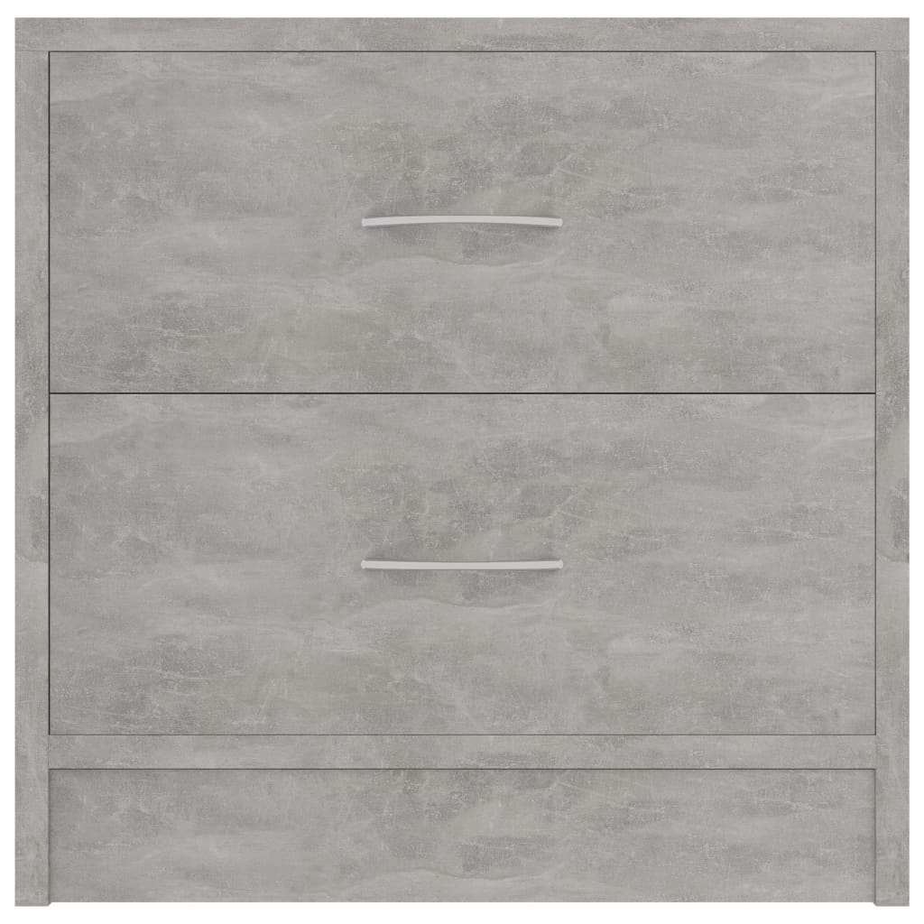 vidaXL Bedside Cabinets 2 pcs Concrete Grey 40x30x40 cm Engineered Wood