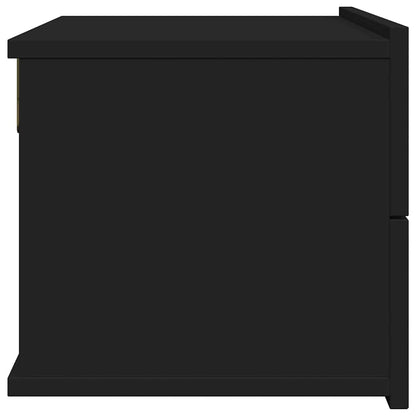 801055 vidaXL Bedside Cabinet Black 40x30x30 cm Engineered Wood