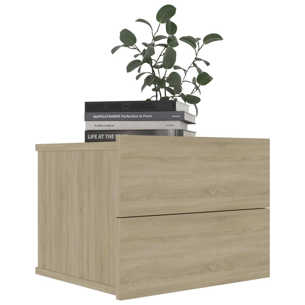 vidaXL Bedside Cabinets 2 pcs Sonoma Oak 40x30x30 cm Engineered Wood