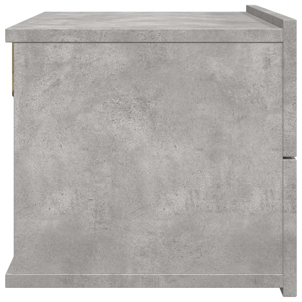 vidaXL Bedside Cabinets 2 pcs Concrete Grey 40x30x30cm Engineered Wood