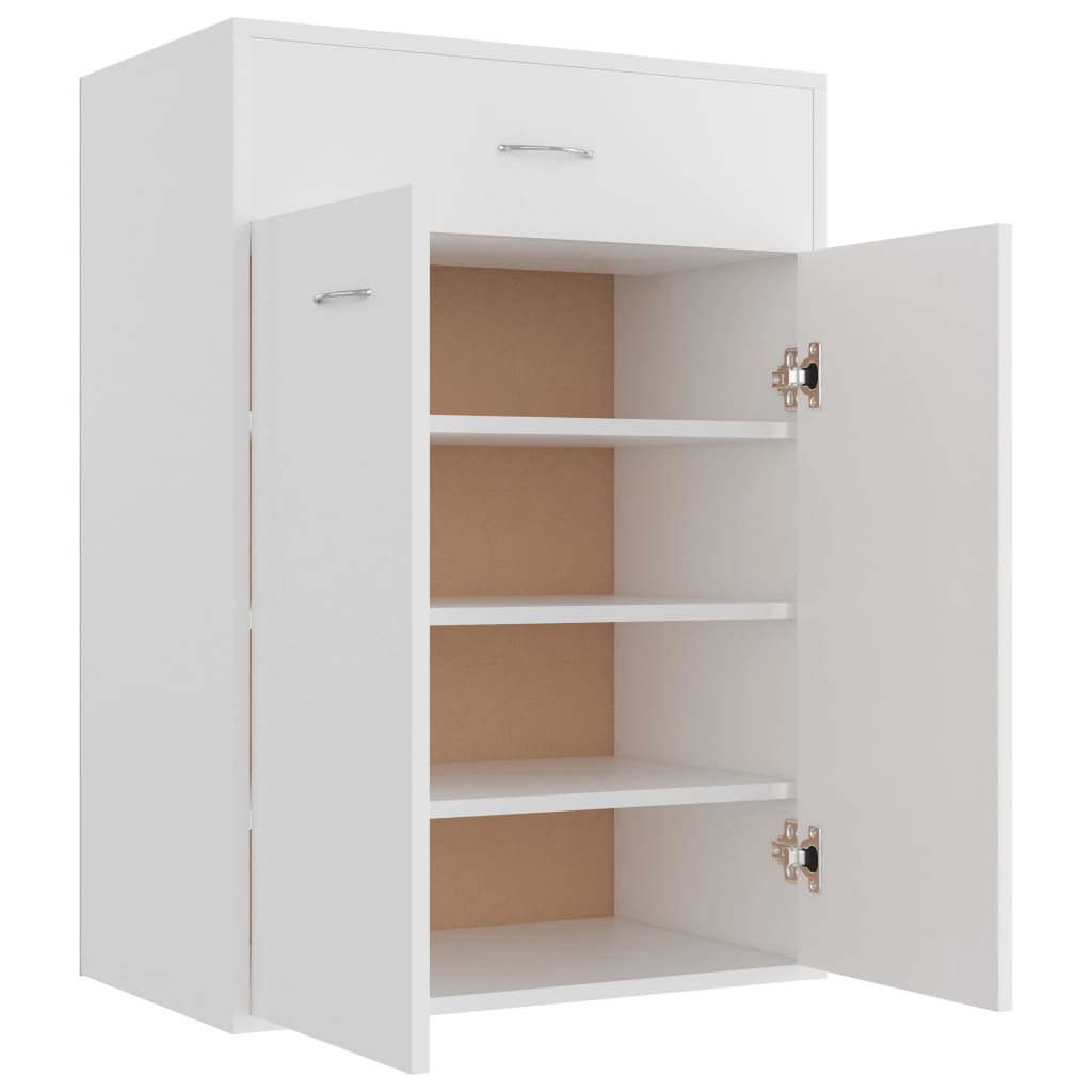 vidaXL Shoe Rack | White | Engineered wood | Medium | Storage | Shoe Rack