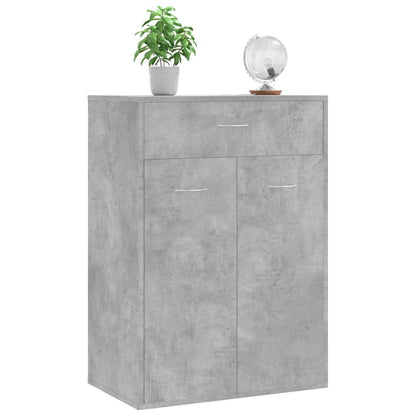 vidaXL Shoe Rack | Concrete grey | Engineered wood | Compact | Shoe Cabinet