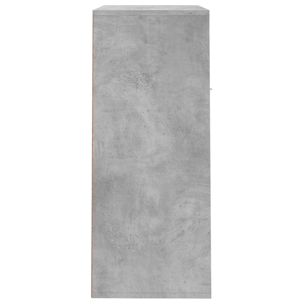 vidaXL Shoe Rack | Concrete grey | Engineered wood | Compact | Shoe Cabinet