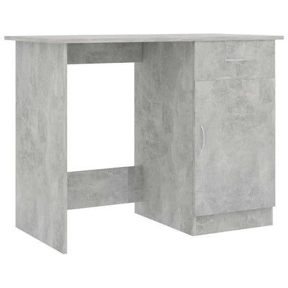 801084 vidaXL Desk Concrete Grey 100x50x76 cm Engineered Wood