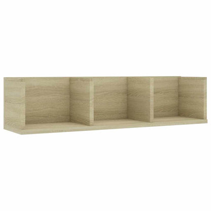 801313 vidaXL CD Wall Shelf Sonoma Oak 75x18x18 cm Engineered Wood