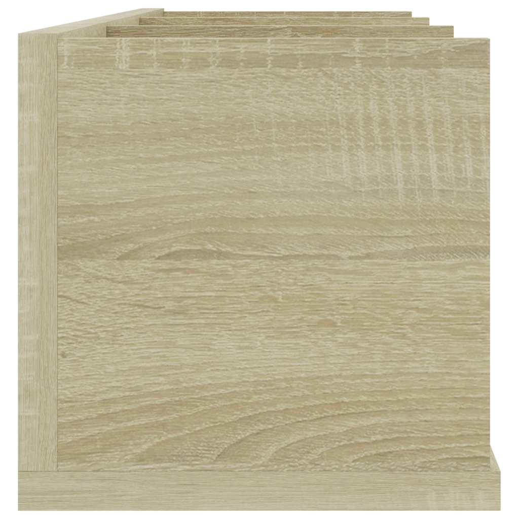 801313 vidaXL CD Wall Shelf Sonoma Oak 75x18x18 cm Engineered Wood