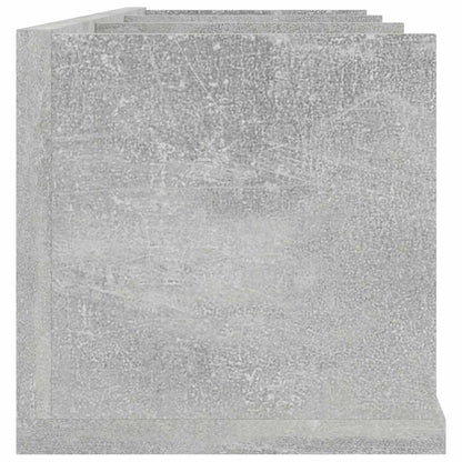 801314 vidaXL CD Wall Shelf Concrete Grey 75x18x18 cm Engineered Wood