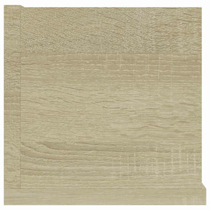 801322 vidaXL CD Wall Shelf Sonoma Oak 100x18x18 cm Engineered Wood
