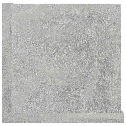 801323 vidaXL CD Wall Shelf Concrete Grey 100x18x18 cm Engineered Wood