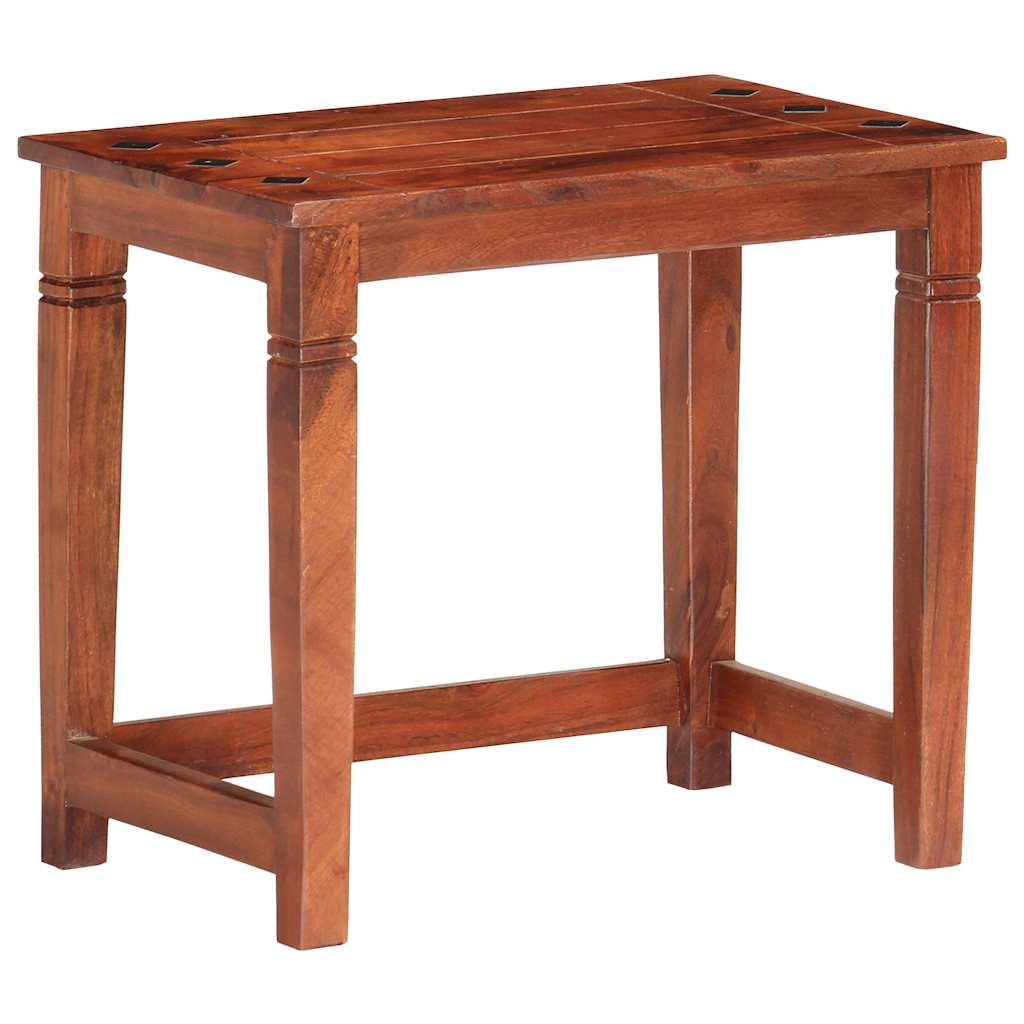 286263 vidaXL Nesting Tables 3 pcs Solid Acacia Wood