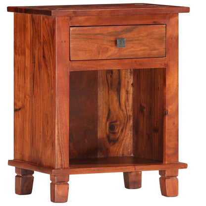 vidaXL Bedside Cabinet 40x30x50 cm Solid Acacia Wood