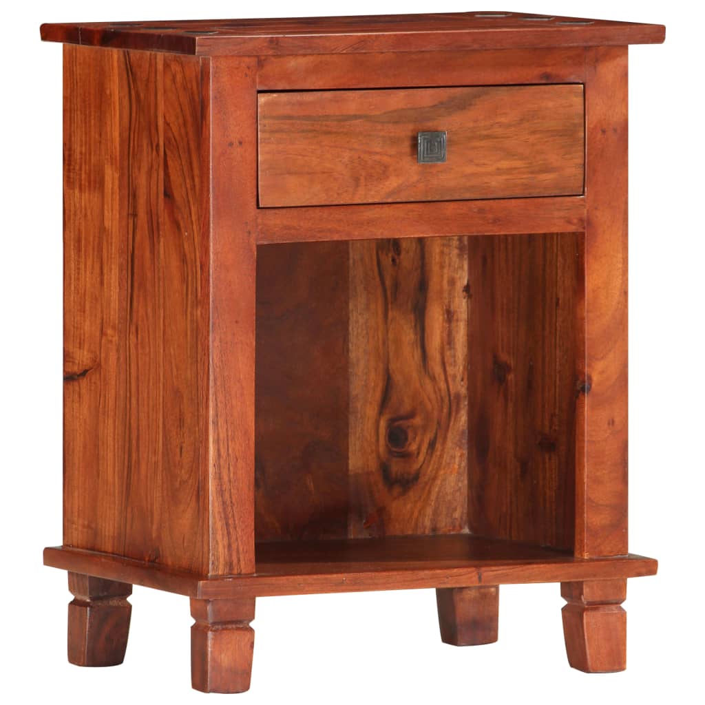 vidaXL Bedside Cabinet 40x30x50 cm Solid Acacia Wood