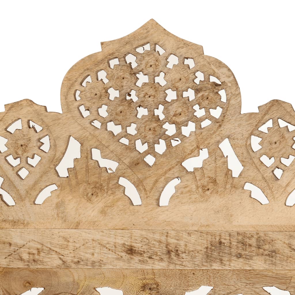 vidaXL Hand carved 5-Panel Room Divider 200x165 cm Solid Mango Wood