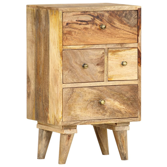 vidaXL Bedside Cabinet | Brown | Solid Mango Wood | Medium | Bedside Cabinet