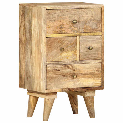 286123 vidaXL Bedside Cabinet 36x30x60 cm Solid Mango Wood