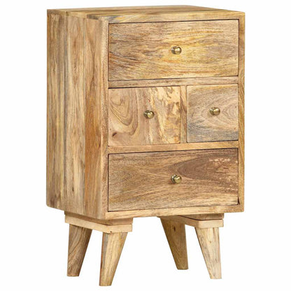 286123 vidaXL Bedside Cabinet 36x30x60 cm Solid Mango Wood