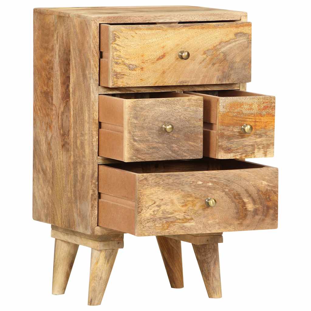 286123 vidaXL Bedside Cabinet 36x30x60 cm Solid Mango Wood