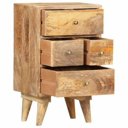 286123 vidaXL Bedside Cabinet 36x30x60 cm Solid Mango Wood