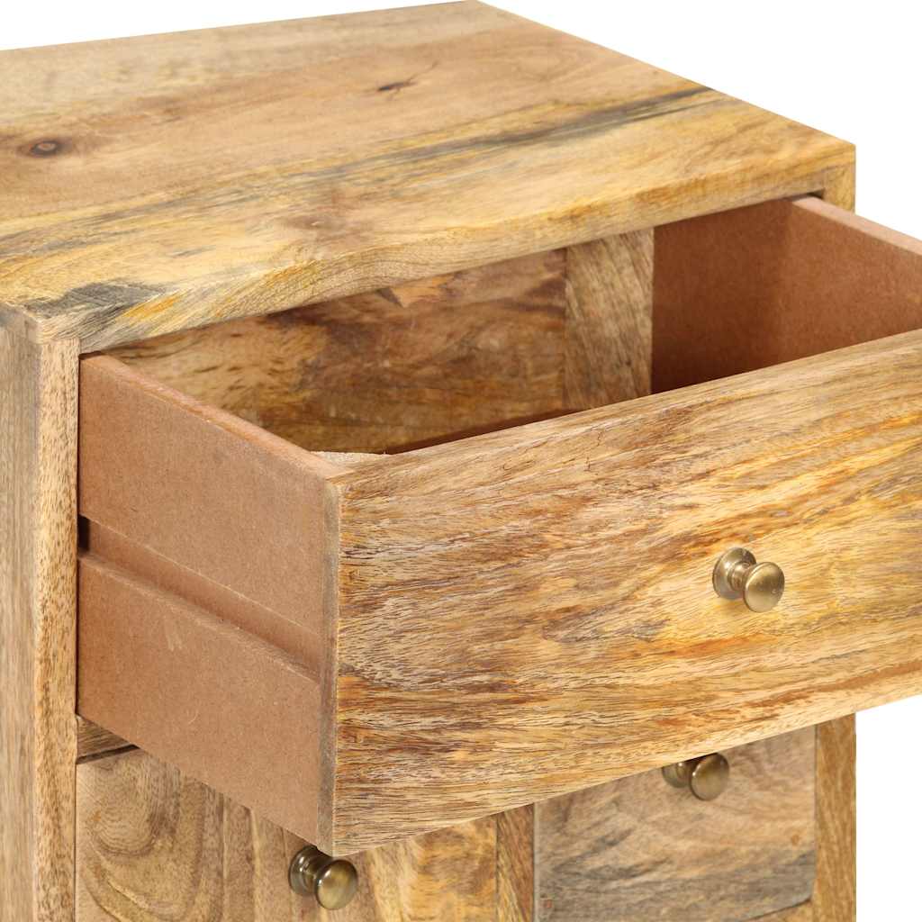 286123 vidaXL Bedside Cabinet 36x30x60 cm Solid Mango Wood