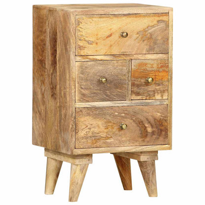 286123 vidaXL Bedside Cabinet 36x30x60 cm Solid Mango Wood