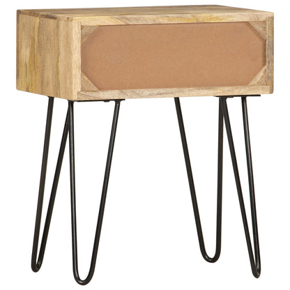 vidaXL Bedside Cabinet | Brown | Solid Mango Wood | 40x30x50 cm