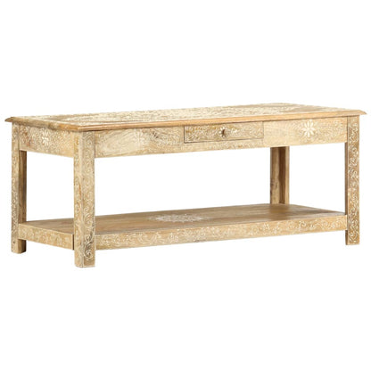 vidaXL Coffee Table | Brown | Solid mango wood | 110x50x45 cm | Coffee Table