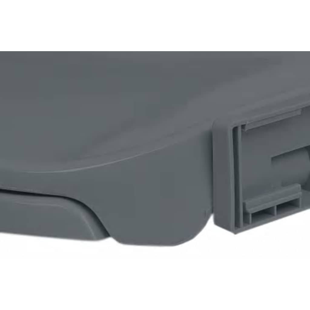 vidaXL Soft-Close Toilet Seat Grey Oval