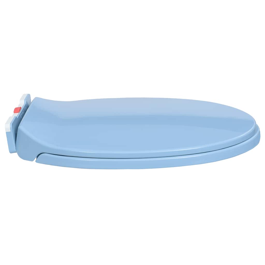 vidaXL Soft-Close Toilet Seat Quick Release Blue Oval