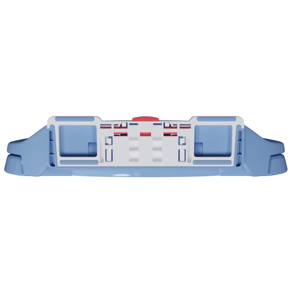 vidaXL Soft-Close Toilet Seat Quick Release Blue Oval