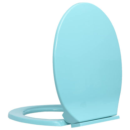 vidaXL Soft-Close Toilet Seat Green Oval