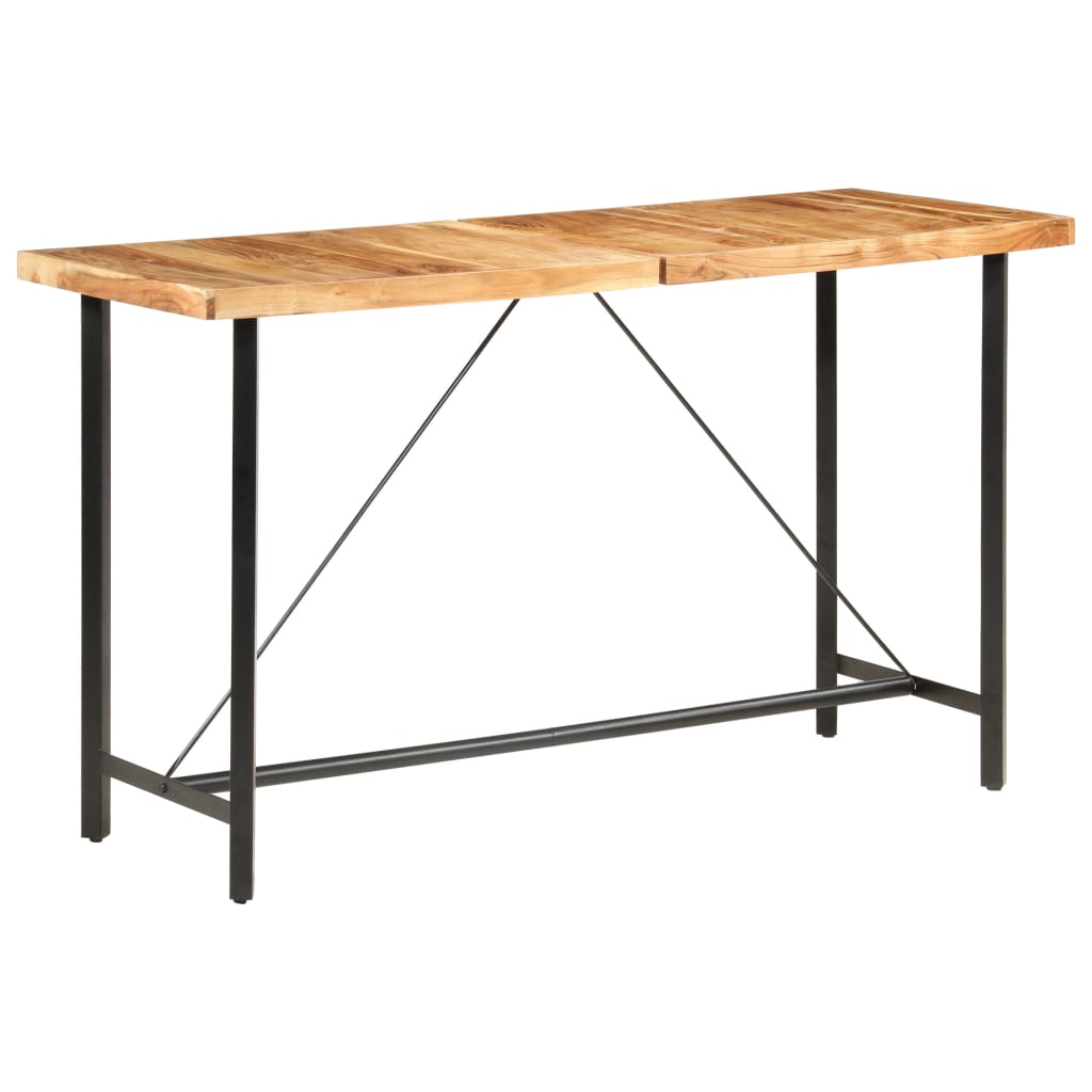 vidaXL Bar Table 180x70x107 cm Solid Acacia Wood