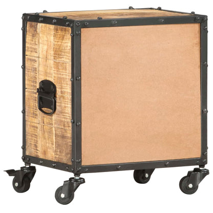 vidaXL Bedside Cabinet 40x30x50 cm Rough Mango Wood
