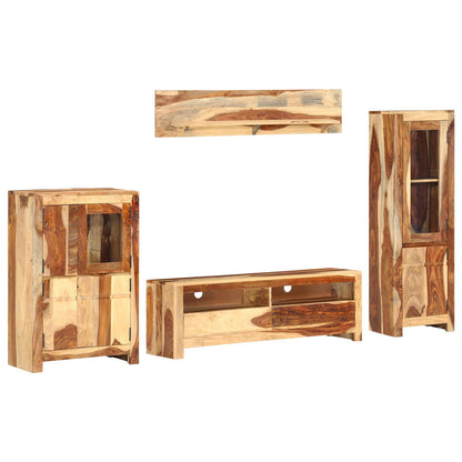 vidaXL TV Unit Set with Drawer Brown 120 x 30 x 39 cm Wood