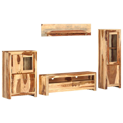vidaXL TV Unit Set with Drawer Brown 120 x 30 x 39 cm Wood