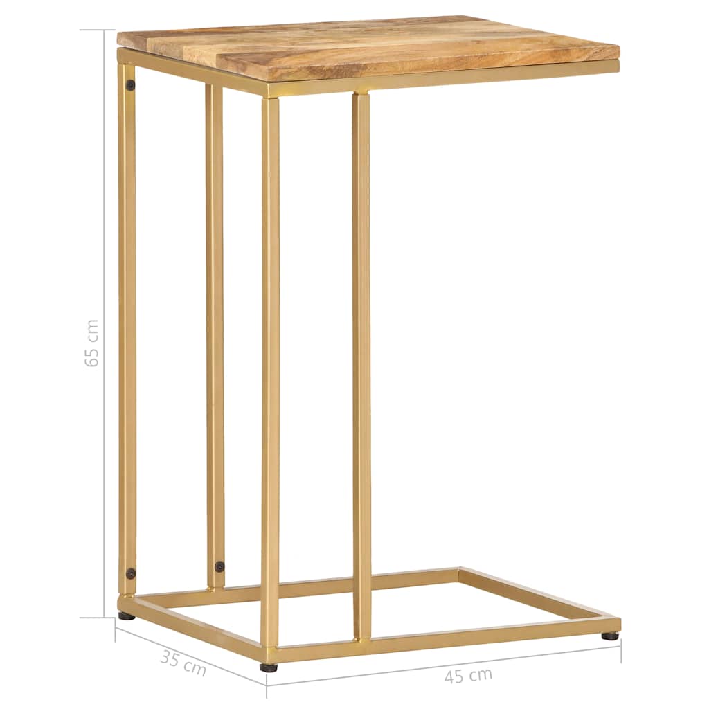 286400 vidaXL Side Table 35x45x65 cm Solid Mango Wood