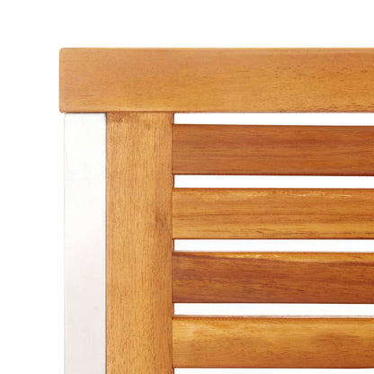 vidaXL Garden Chair | Set of 2 | Teak Look | Solid Acacia Wood with oil finish