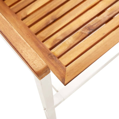 vidaXL Garden Chair | Set of 2 | Teak Look | Solid Acacia Wood with oil finish