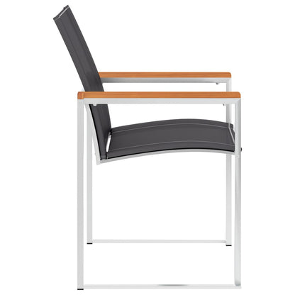 vidaXL Garden Chair | Set of 2 | Grey
