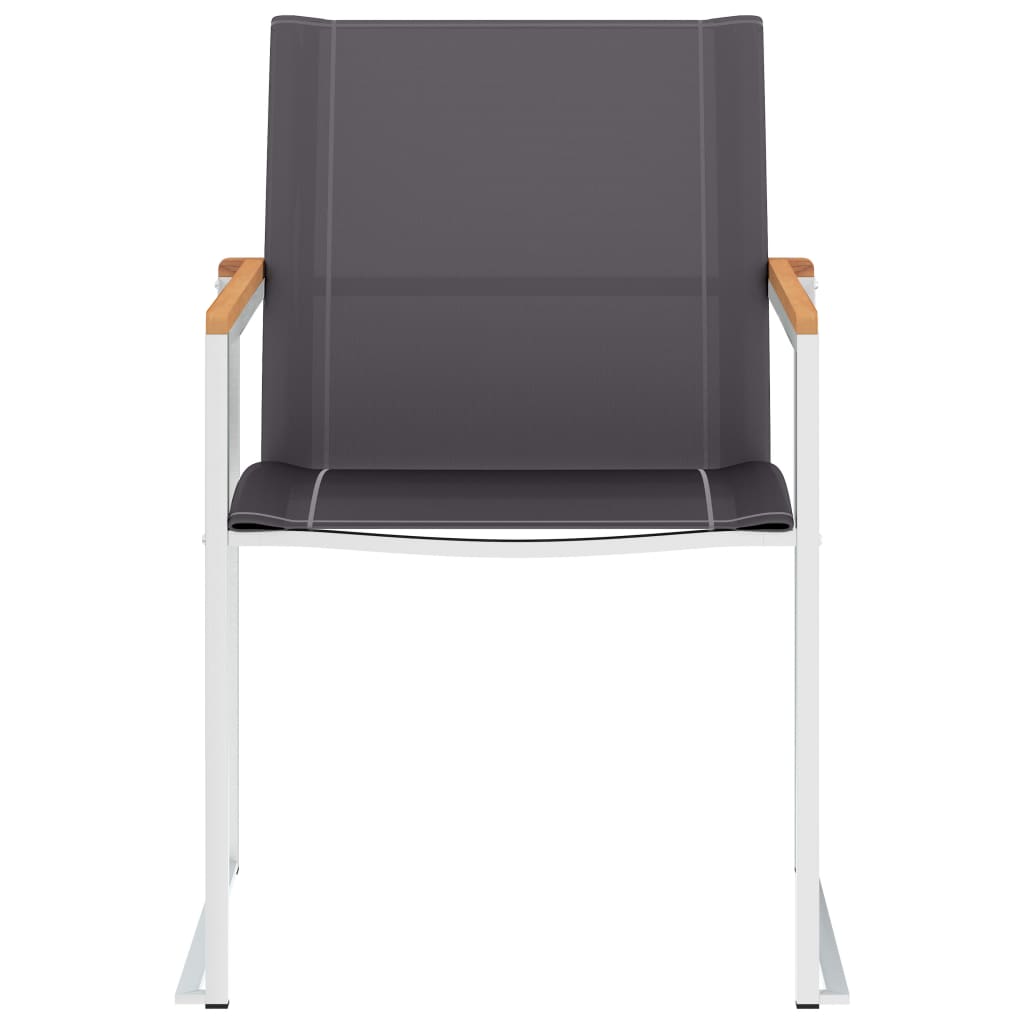vidaXL Garden Chair | Set of 4 | Grey