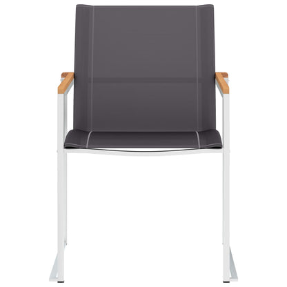 vidaXL Garden Chair | Set of 4 | Grey