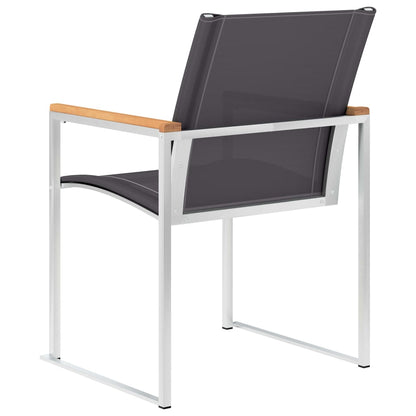 vidaXL Garden Chair | Set of 4 | Grey