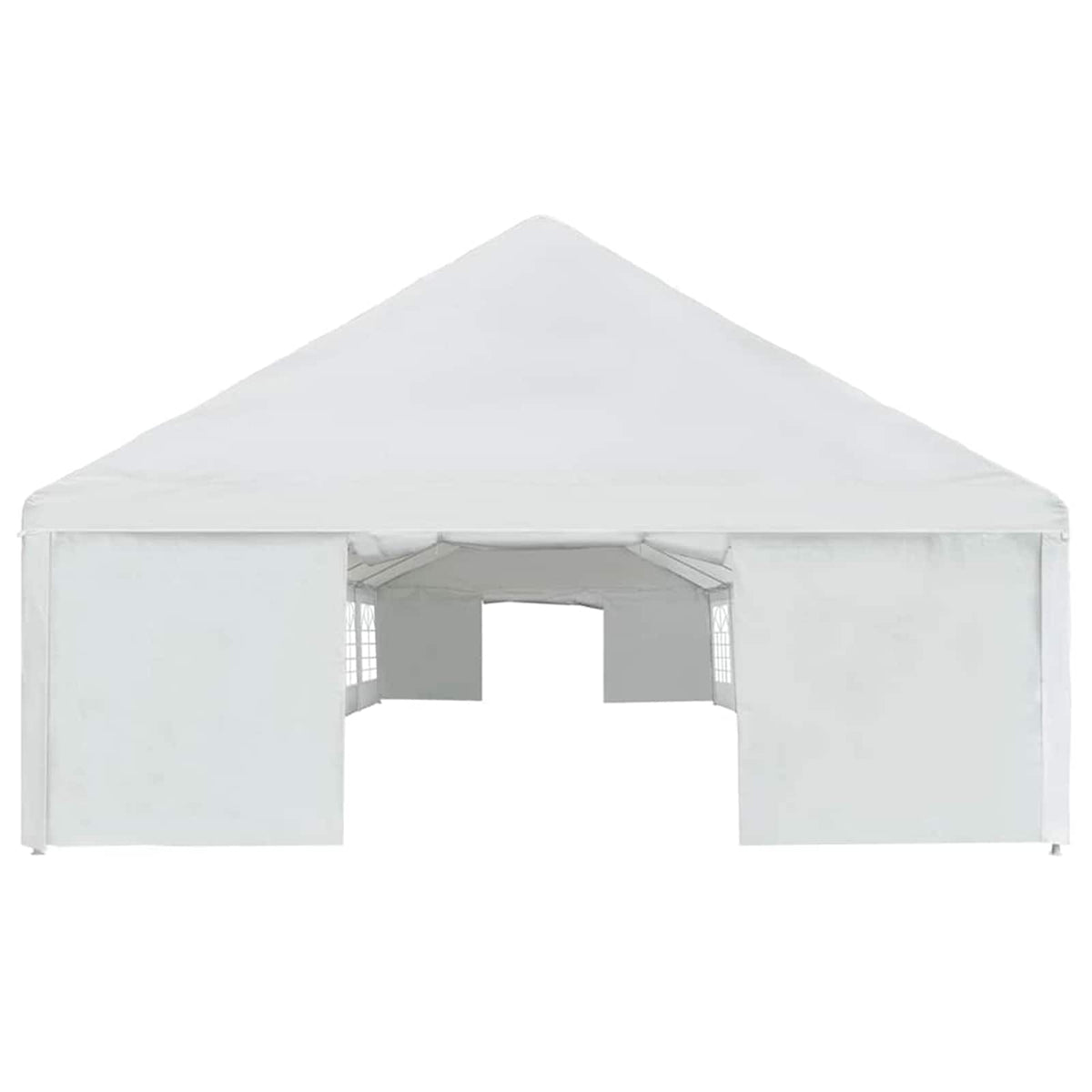 vidaXL Party Tent White 1600 x 600 x 370 cm Polyethylene and Metal