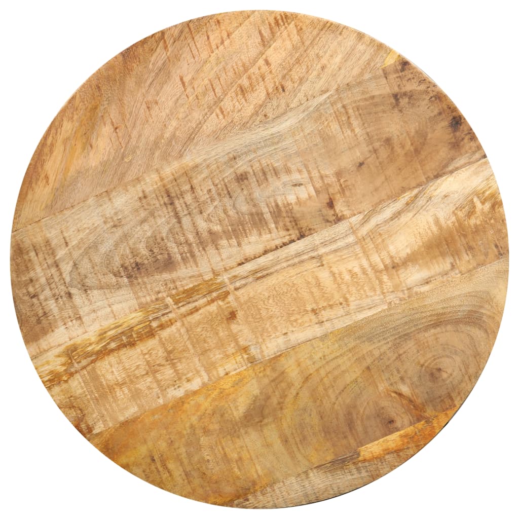 vidaXL Coffee Table | Natural and black | Solid mango wood, powder-coated steel