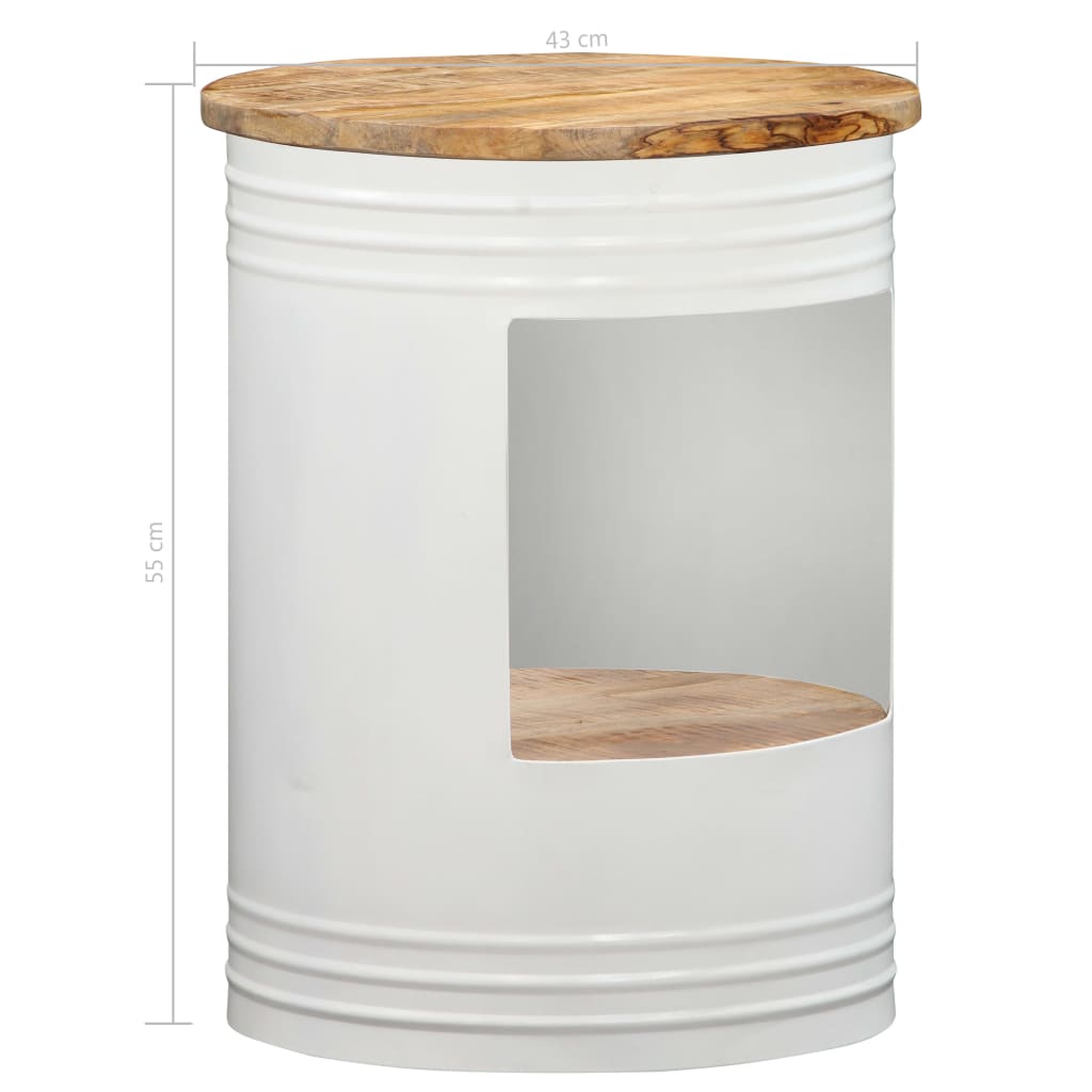 vidaXL Coffee Table 43x55 cm Solid Mango Wood